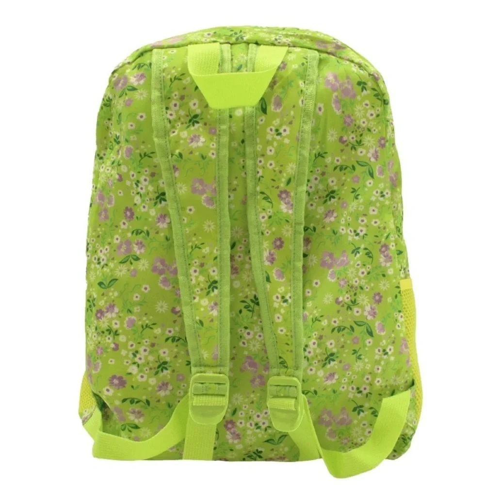 NEW Mytagalongs Lime Floral Foldable Backpack